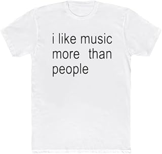 I Like Music More Than People Shirt Women I Like Music More Than People T Shirt Funny Letter Print Tees Short Sleeve Tops