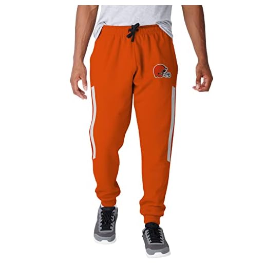 Cleveland Browns NFL Mens Team Stripe Joggers - L