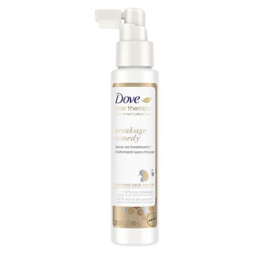 Dove Hair Therapy Leave On Hair Treatment for Damaged Hair Breakage Remedy Leave On Treatment with Nutrient-Lock Serum 3.38 fl oz Dove Hair Therapy Leave On Hair Treatment for Damaged Hair Breakage Remedy Leave On Treatment with Nutrient-Lock Serum 3.38 fl oz