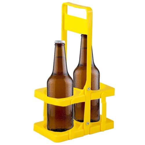 Walopola Portabottiglie portatile, cestino pieghevole portatile per birra - Portabottiglie pieghevole portatile con cestino per birra | Portabottiglie, portabottiglie da 2 bottiglie di whisky per