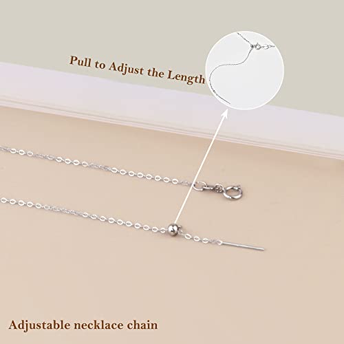 Single Pearl Necklace For Women Adjustable Length S925 Sterling Silver Pearl Necklace Simple Pearl Necklace As Everyday Jewlery Back To School Gifts Or Birthday Gift For Her From Sereney #TOP5