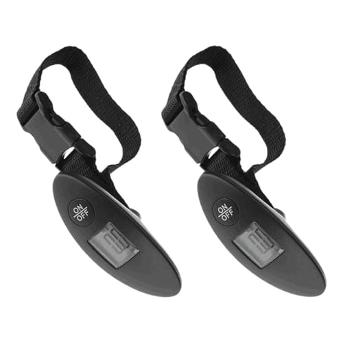 YARNOW Báscula Electrónica Portátil para Equipaje de Viaje 40 Kg Pantalla Digital Clara Diseño Compacto y Resistente Paquete de 2 Unidades Adecuado para Maletas y Paquetes