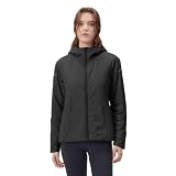 Women’s Lightweight Merino Wool Insulated Hooded Jacket – Warm Winter Coat, Zippered Pockets Jacket for Hiking Outdoors