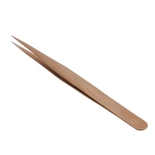 Pinzas Puntiagudas, Pinzas de Bronce Fosforado No Magnéticas, Herramienta de Precisión de Sujeción Antideslizante para Relojeros, Fabricación de Joyas con Durabilidad y
