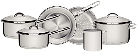 Tramontina Jogo de Panelas de Aço Inox 6 peças Solar