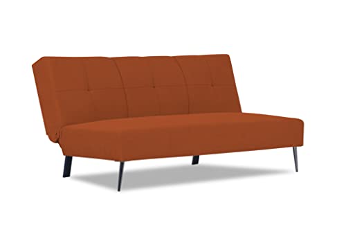 Image of Adorn India Xander 3 Seater Sofa Cum Bed (Rust) (3 Year Warranty)