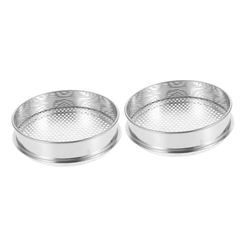 ULTECHNOVO 2pcs Gardening Sieves Soil Filter Mesh Sieve Replacement Stainless Steel
