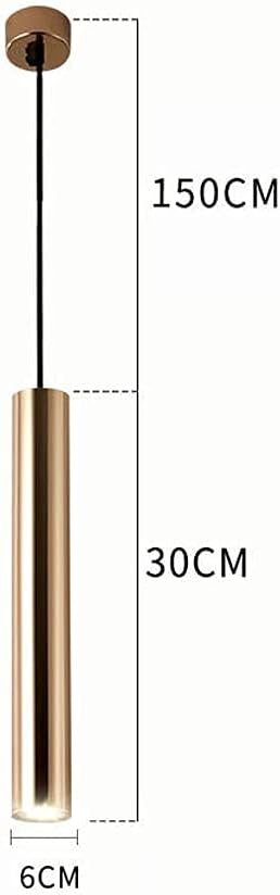 Wall Lamp，Led Gold Light Fixture, 3 Color Mode Aluminum Ceiling Hanging Spotlight Accent Lamp, 7W Indoor Suspension Lamps for Kitchen Island Dining Room Decor Lighting