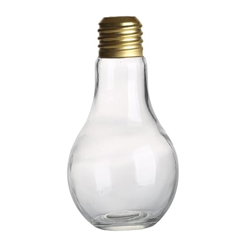 Bouteille en verre ampoule 500ml Abaodam avec paille réutilisable - 2