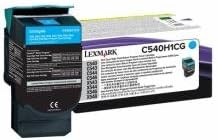 Original Lexmark C540H1CG 2000 Yield Cyan Toner Cartridge - Retail