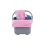 Restaurantware-Clean Tek Professional 25.2 x 16.9 Inch Chamois Cloth, 1 Reusable Microfiber Towel - Storage Tube Included, Absorbent, Pink PVA 3D Microfiber Cleaning Rag, for Windows Or Cars