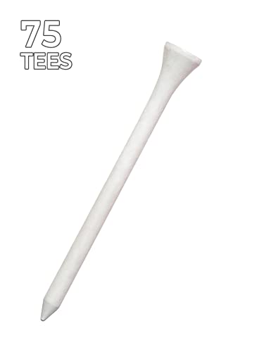 Pride (87802) Golf Deluxe Tee (3-1/4 Inch,  White) - 75 Count #TOP1