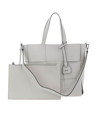Sac cabas en cuir ABRO Artemide Shopper Chessboard Small S Ivoire élégant