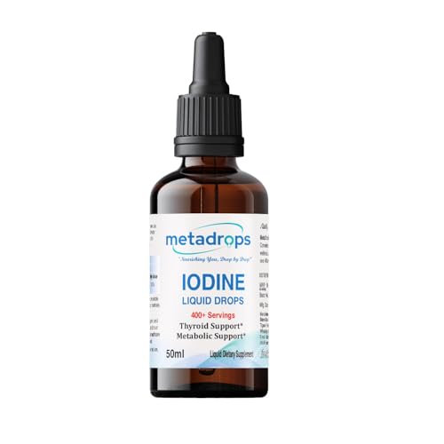 Image of Iodine Liquid Drops - 400+ Servings Supports Thyroid Function & Energy Levels | Fast-Absorbing & Easy-to-Use | | 50ml Bottle