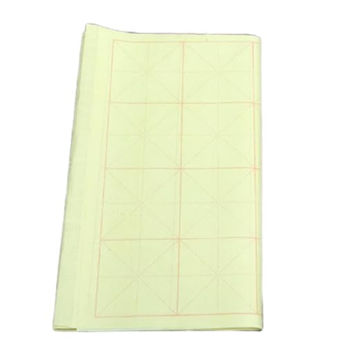 中日書道練習書 墨絵 玄米紙 生宣紙 書畫紙 練習用紙 書道用具 書道半紙 書道 習字 墨絵 角切り紙 米字罫 毛筆紙 無格 書道紙 専用の宣紙 初心者 練習生 練習用紙 厚い紙をプラスします/書くのがなめらかです/インクを通しません (イエロー,6*6c