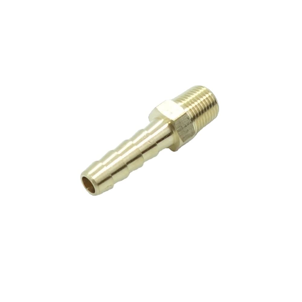 5 Pcs Brass Hose Barb Fittings 1/2" Barb to 1/2 NPT Male Pipe Adapter — view 14