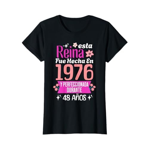 48 Años Regalo de Cumpleaños Mujer Hecha En 1976 48 Años Camiseta
