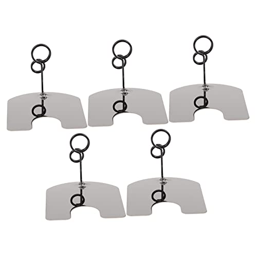 Ciieeo 5Pcs Price Tag Clip Plastic Clothes Hangers Sign Holders For Table Top Table Top Display Stand Metal Hangers Mini Place Holders Plastic Sign Clips Card Display Stand Price Display #TOP26