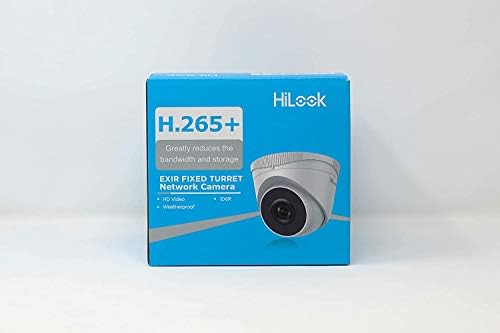 HiLook by Hikvision IPC-T250H-M 5MP 2.8mm Turrent PoE Network Camera with 30m Night Vision IP67 Waterproof Power over Ethernet -White