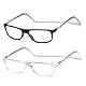 NEW VISION Lesebrille mit Magnetverschluss 2 pack, Lesebrillen, Bequem Magnetverschluss Vorne, Reading Glasses NV2904, Lesehilfe für Damen Herren (Tn, 2, x)