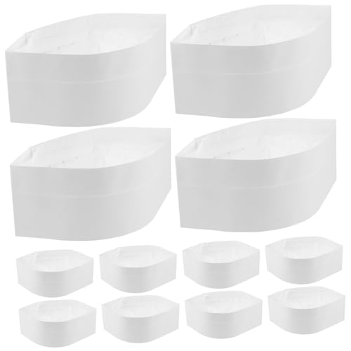 OATIPHO Gorros De Cocinero De Papel Desechables, Paquete De 20 Unidades, para Cafeterías y Eventos Al Aire Libre, Función Anticaída De Cabello