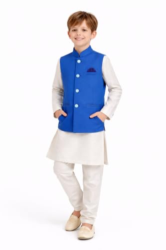 Image of BABY BOSS Stylish & Soft Sleeveless Waistcoat Nehru Jacket for Kids Boys