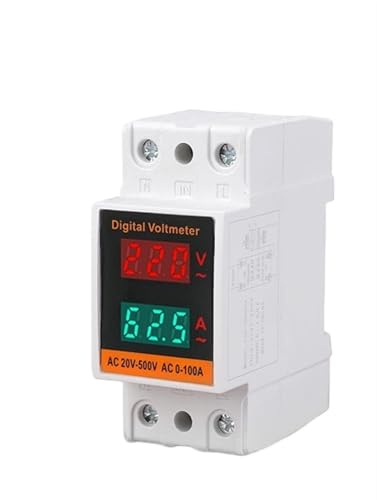 Compteur d'énergie rail Din de haute précision AC 50-500V 99.9A