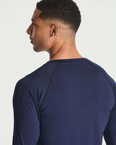 Image of Real Essentials 4 Pack: Men's Compression Long-Sleeve T-Shirt Athletic Cold Weather Baselayer (Available in Big & Tall)
