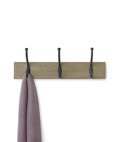 Amazon Basics Legno Appendiabiti da parete, 3