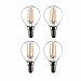 Price comparison product image TEKLED® P45 Filament Vintage DIMMABLE LED Bulbs | E14 Small Edison Screw | Energy Saving 4W Light Bulb 40W Equivalent | Clear 2700K 470LM | 4-Pack | Warm White
