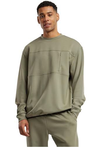 Urban Classics Scuba Zip Pocket Crew sweat col rond moderne pour hommes