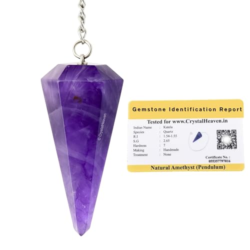 Image of Certified Amethyst Pendulum Dowsing Tool