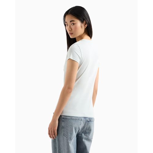 A|X Armani Exchange Para Mujer. 8NYTDLYJ73ZU9093 Camiseta De Manga Corta Verde Claro (M), Casual, AlgodóN - 2