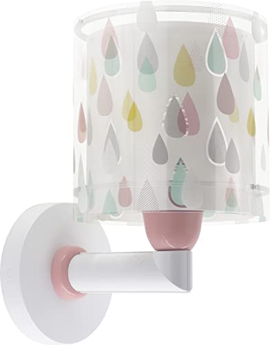 Dalber Lámpara Aplique Infantil Juvenil De Pared Color Rain Gotas Agua Multicolor (41439)