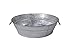 Behrens 105LFT 3 Gallon Hot Dipped Steel Low Flat Tub, Silver Limited Edition