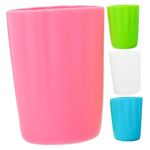 TEMPNAP 4個 ガラス水筒用シリコンスリーブ 滑り止め防護カバー 耐衝撃設計 多用途タンブラーボトル保護カバー 青緑桃白色展開