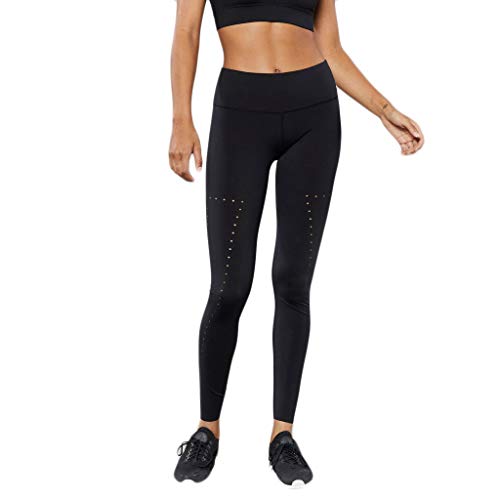 KLGDA Yoga Pants Workout Leggings for Women Fitting Exercise Fitness Running Yoga Jogging and Golf Pants Black