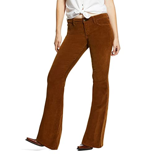 ARIAT Women's Dijon Corduroy Flare Pants Mustard 34W x 34L