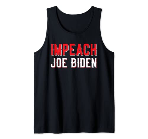 Impeach Joe Biden Humor Político Camiseta sin Mangas
