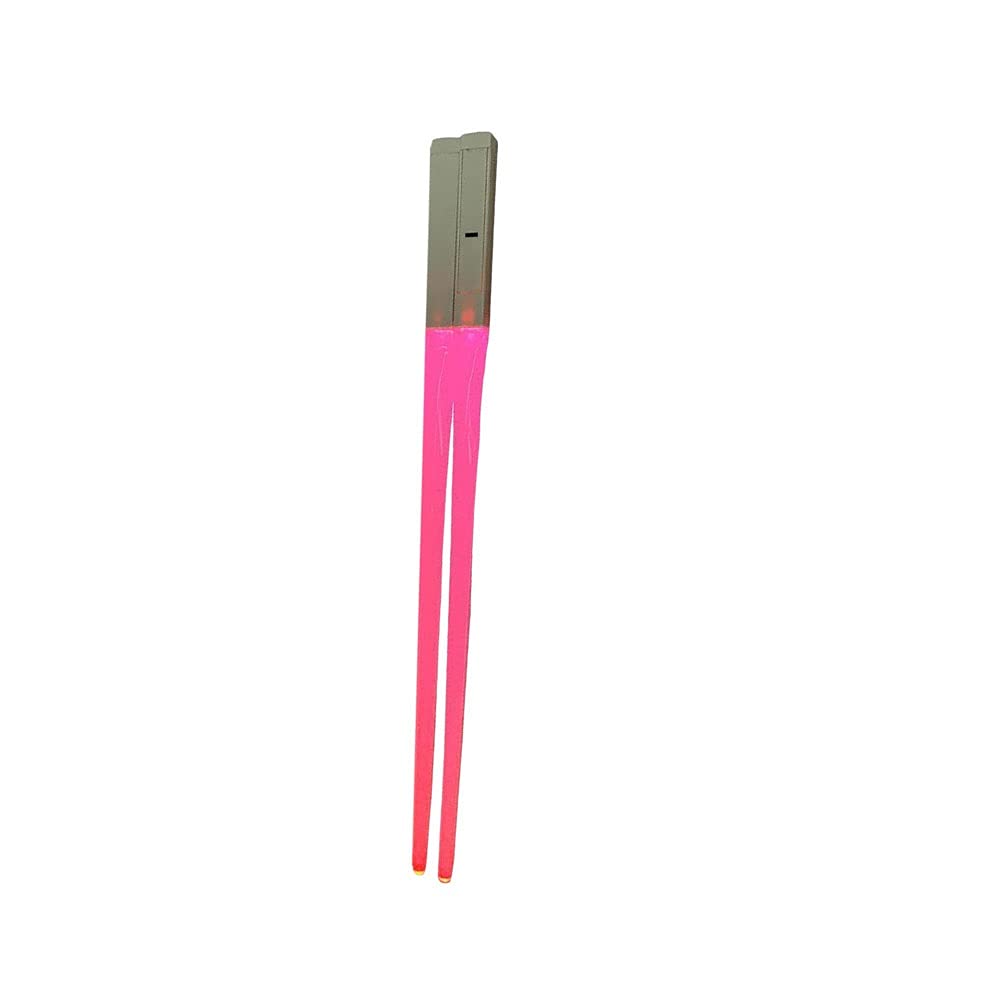 JINGYAN Chopsticks Chopsticks Light Up LED Glowing Chop Sticks Reusable Sushi Lightup Chopstick Set of 50 Pairs(Pink)