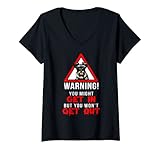 Photo Gallery donna funny warning schnauzer dog lover owner gifts maglietta con collo a v Photo Gallery donna funny warning schnauzer dog lover owner gifts maglietta con collo a v