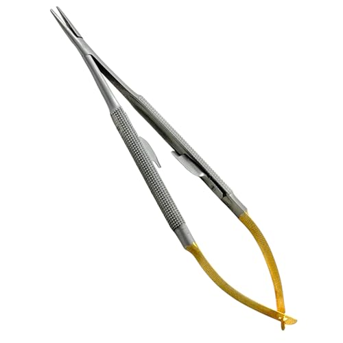 Image of New German Stainless Castroviejo Micro Needle Holder Straight 6 Inches Surgical Dental Instruments