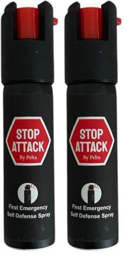 Stop Attack Spray Anti-Agresión 20 ml - Alcance 4 m - Paquete de 2