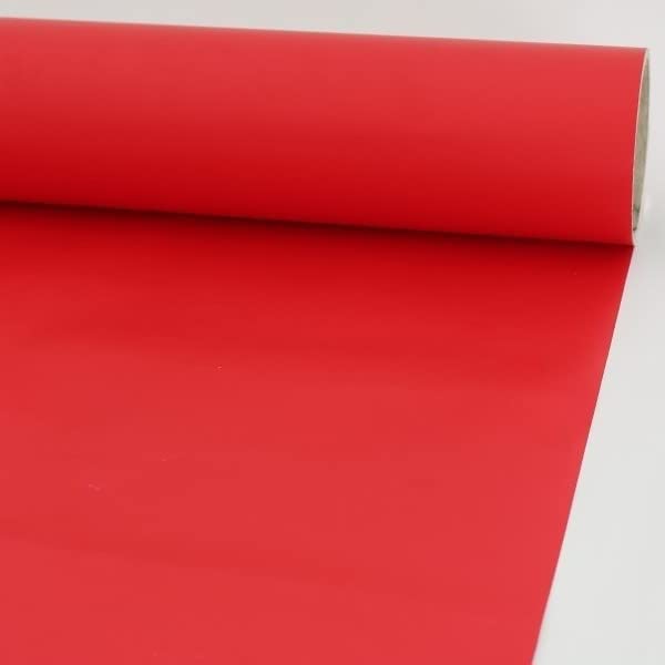 SMARTBUYER Red Matte Wallpaper Peel & Stick Self Adhesive Vinyl