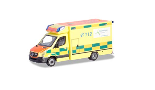 Preisvergleich Produktbild herpa 094535 Mercedes-Benz Sprinter Fahrtec RTW Städteregion Aachen, Mehrfarbig