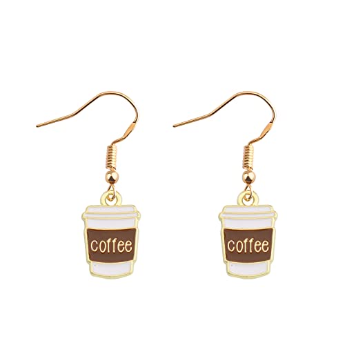 BNQL Dangle Coffee Cup Earrings - Gifts for Coffee Lovers