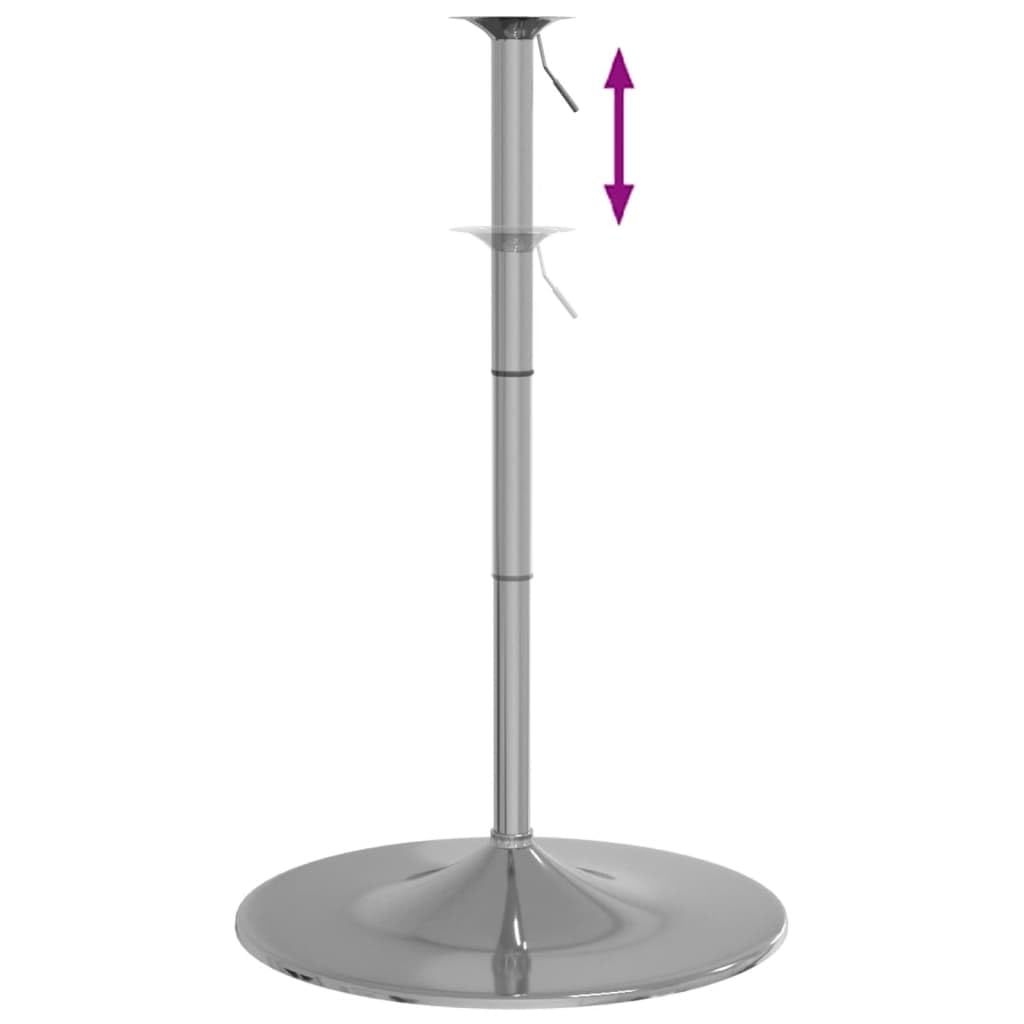 vidaXL Gestell für Bartisch, Tischgestell Höhenverstellbar, Tischbeine Tischuntergestell für Stehtisch Bistrotisch, Verchromter Stahl