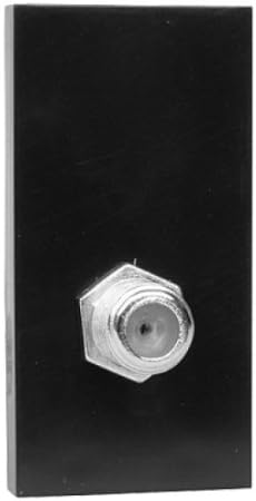Single F Type (Sky Satellite) - Grid Outlet Module - Black