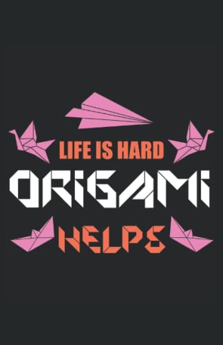 Origami beruhigt die Seele: Notizbuch 120 Seiten kariert Din A5 - 6"x 9"