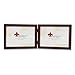 Lawrence Frames 755975D Espresso Wood Hinged Double Picture Frame, 7 by 5-Inch